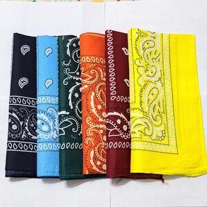 Lot of 15 Paisley Bandanas